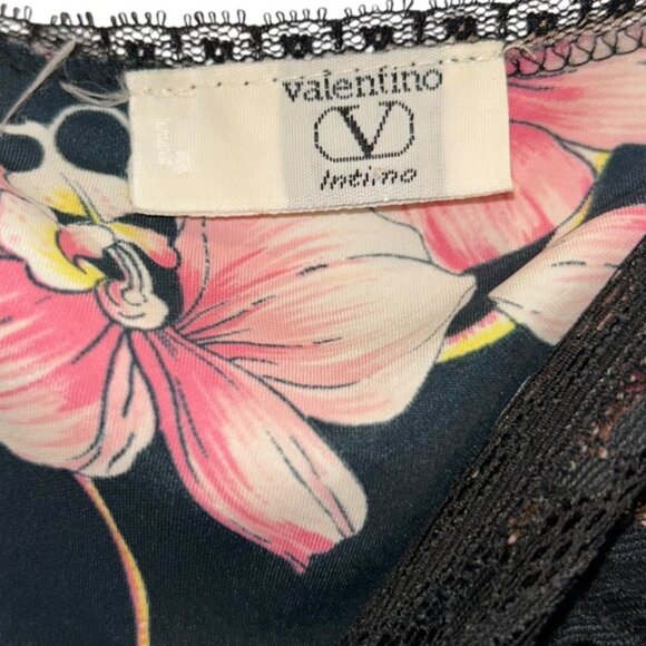 Valentino Black and Pink Floral Nightgown - Picture 2 of 4